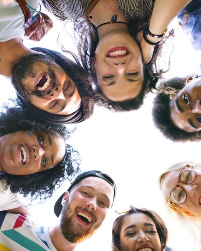 Diverse friends / students shoot